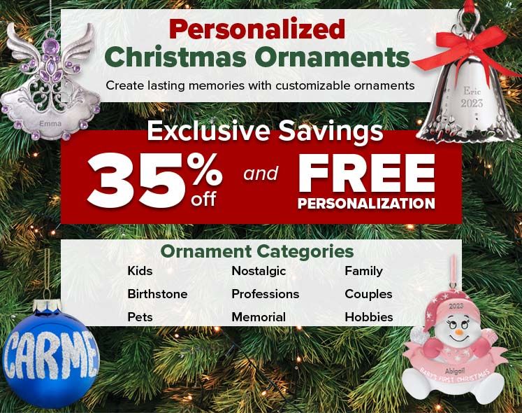 2023 Personalized Christmas Ornaments Name Oranments Miles Kimball