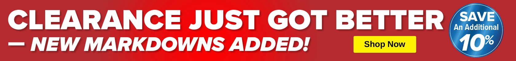 Clearance markdown