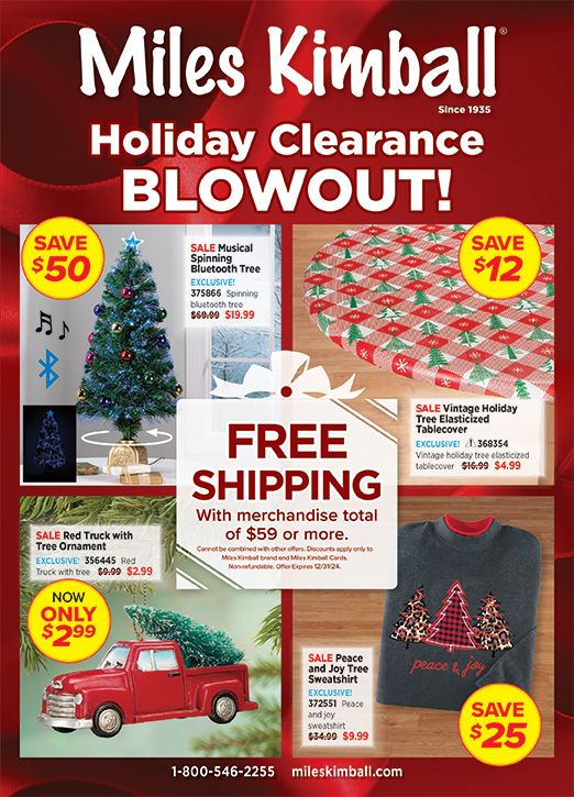 Holiday Clerance Catalog Image