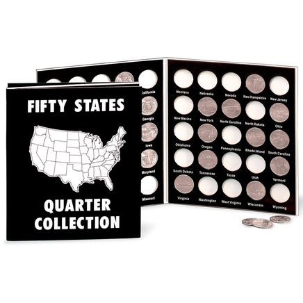View product details for Commemorative State Quarters Black White Album