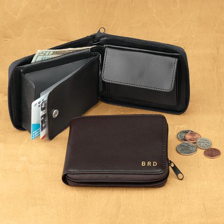 Leather Zipper Wallet-303263