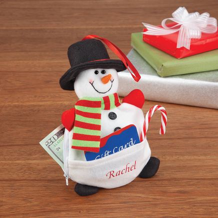 Personalized Snowman Cash Pouch-304373