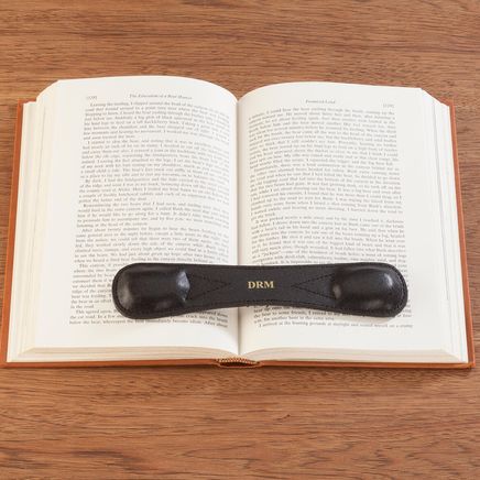 Personalized Leather Weighted Bookmark-310143
