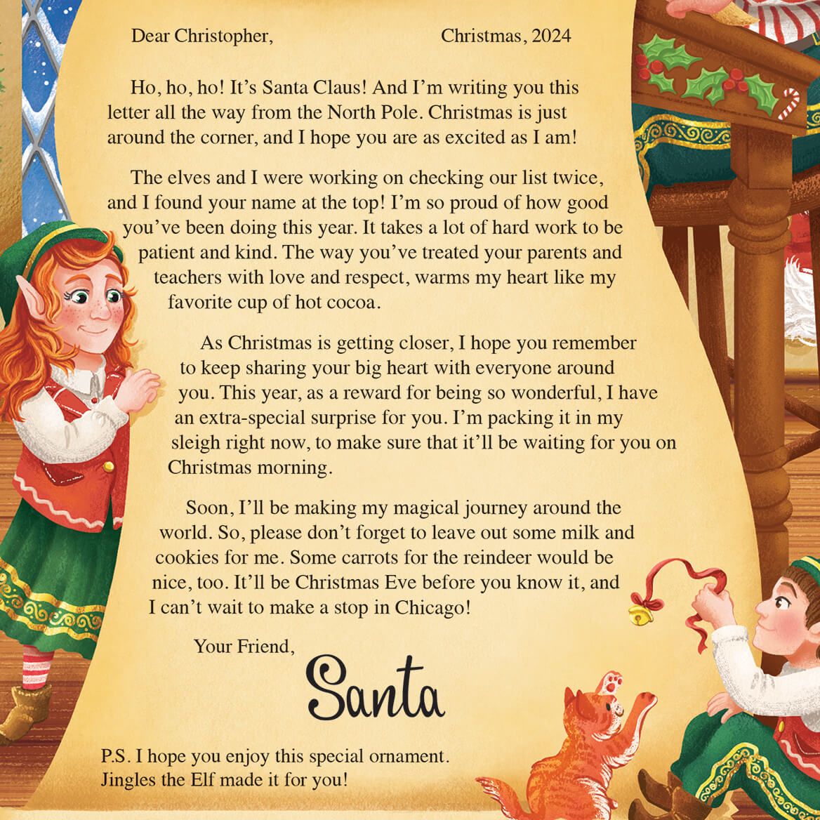 Personalized Letter From Santa and Ornament-310285