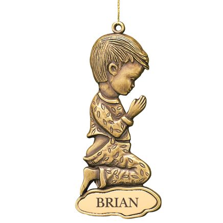 Personalized Bronze Boy Ornament-311060