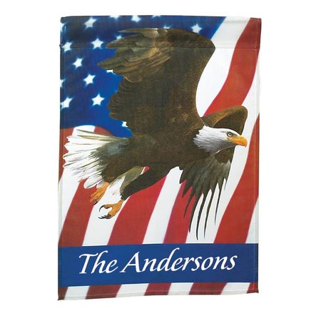 Personalized Patriotic Eagle Garden Flag-313584