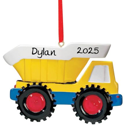 Personalized Dump Truck Ornament-316695