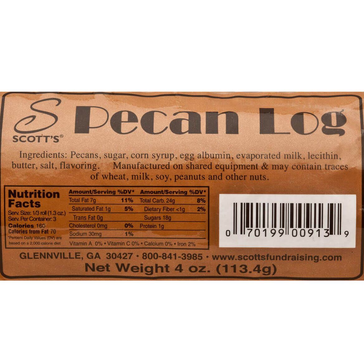 Pecan Log Roll 4 oz-327206