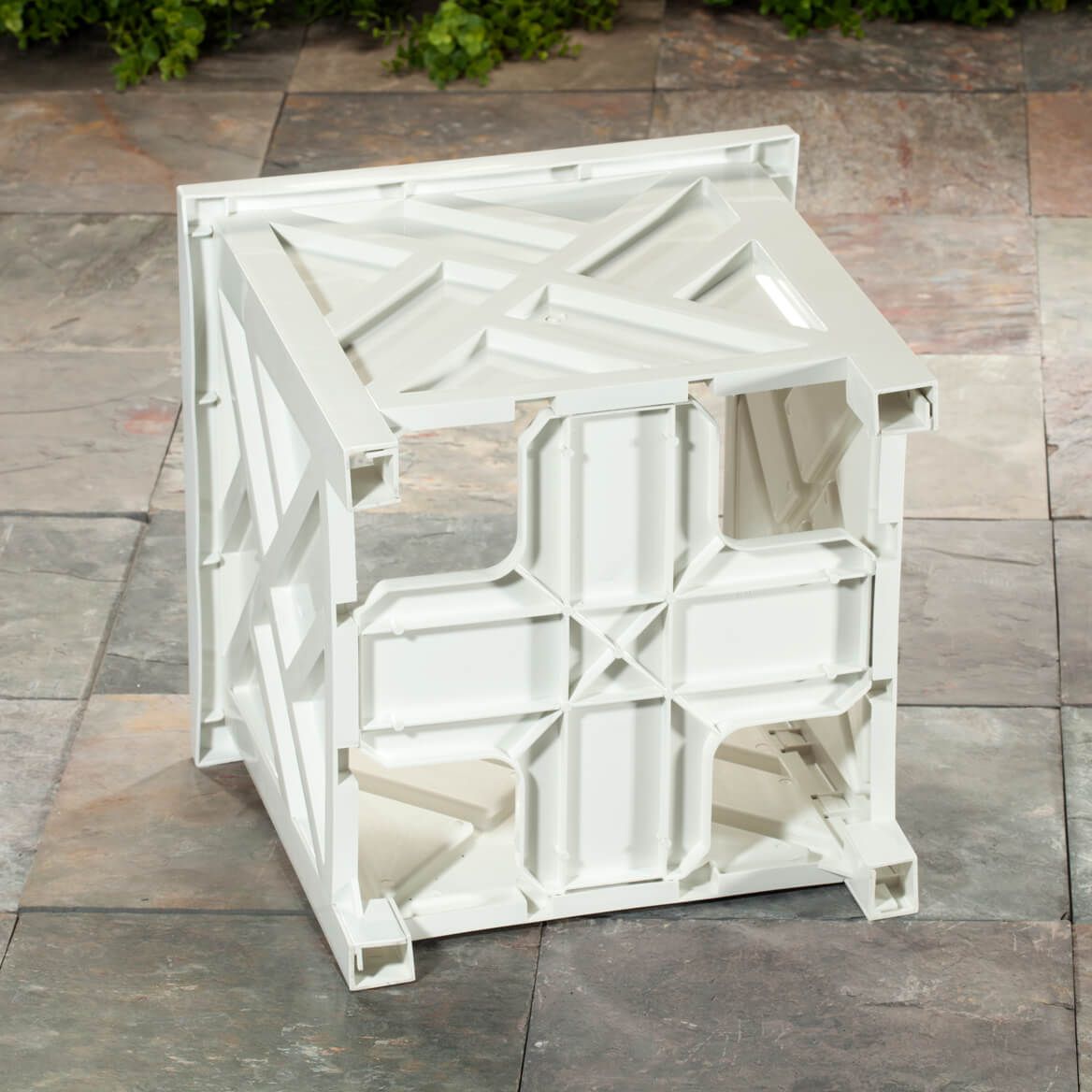 White Chippendale Planter