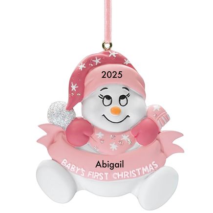 Personalized Snowbaby's First Christmas Ornament-330783