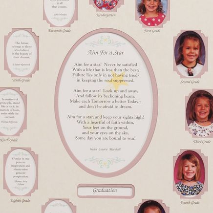 School Years Collage Frame - Pink-334007