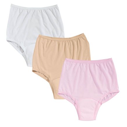 View product details for Women's Incontinence Panties Assorted Colors, 3 Pairs