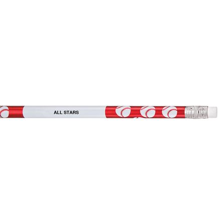 Personalized Sports Foil Pencils, Set of 12-342754