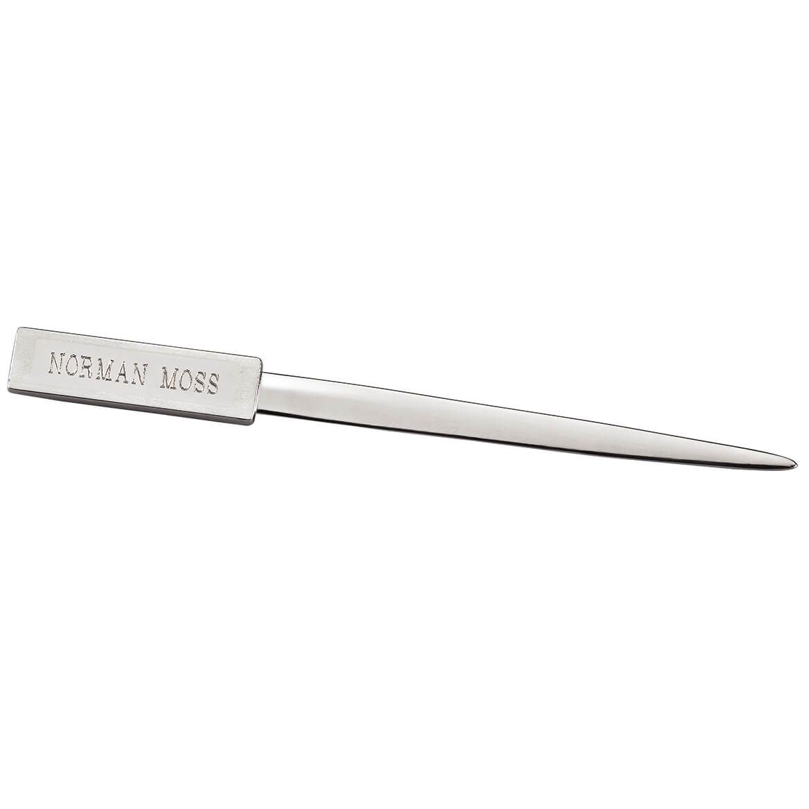Two-Tone Brushed Metal Personalized Letter Opener-349160
