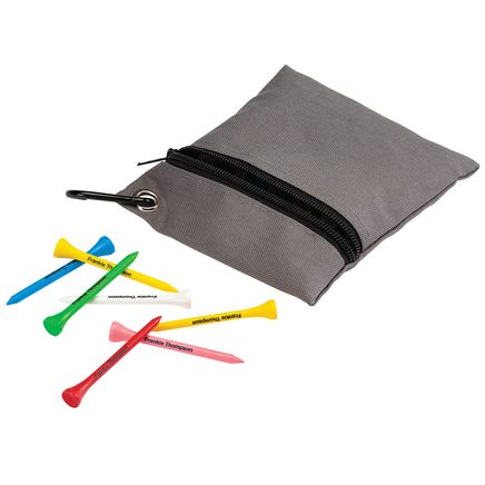 Personalized Colorful Golf Tees with Case-349644