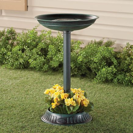 Birdbath with Planter-351183