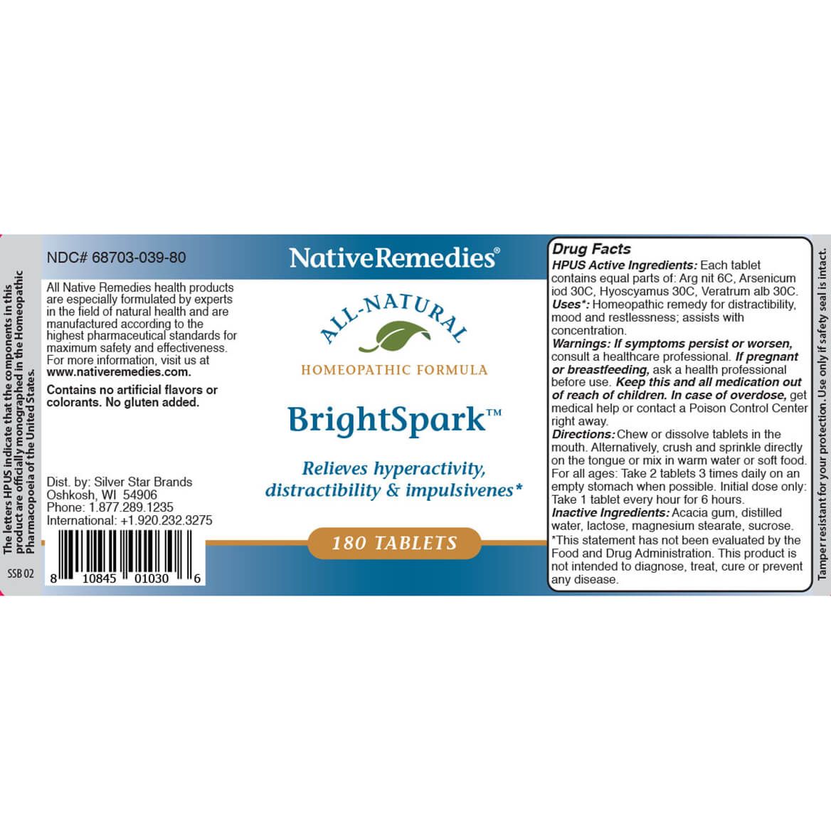 NativeRemedies® BrightSpark™ Tablets-351827