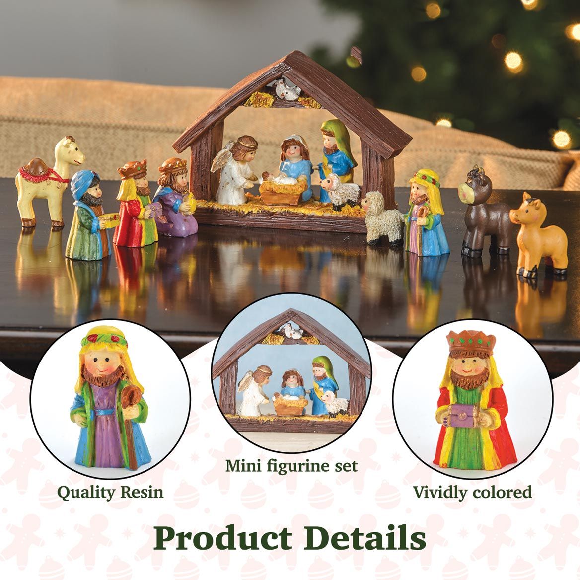 Resin Tabletop Nativity Set-351838