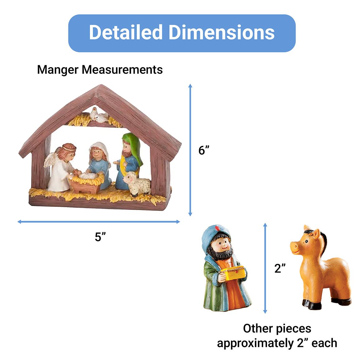 Resin Tabletop Nativity Set-351838