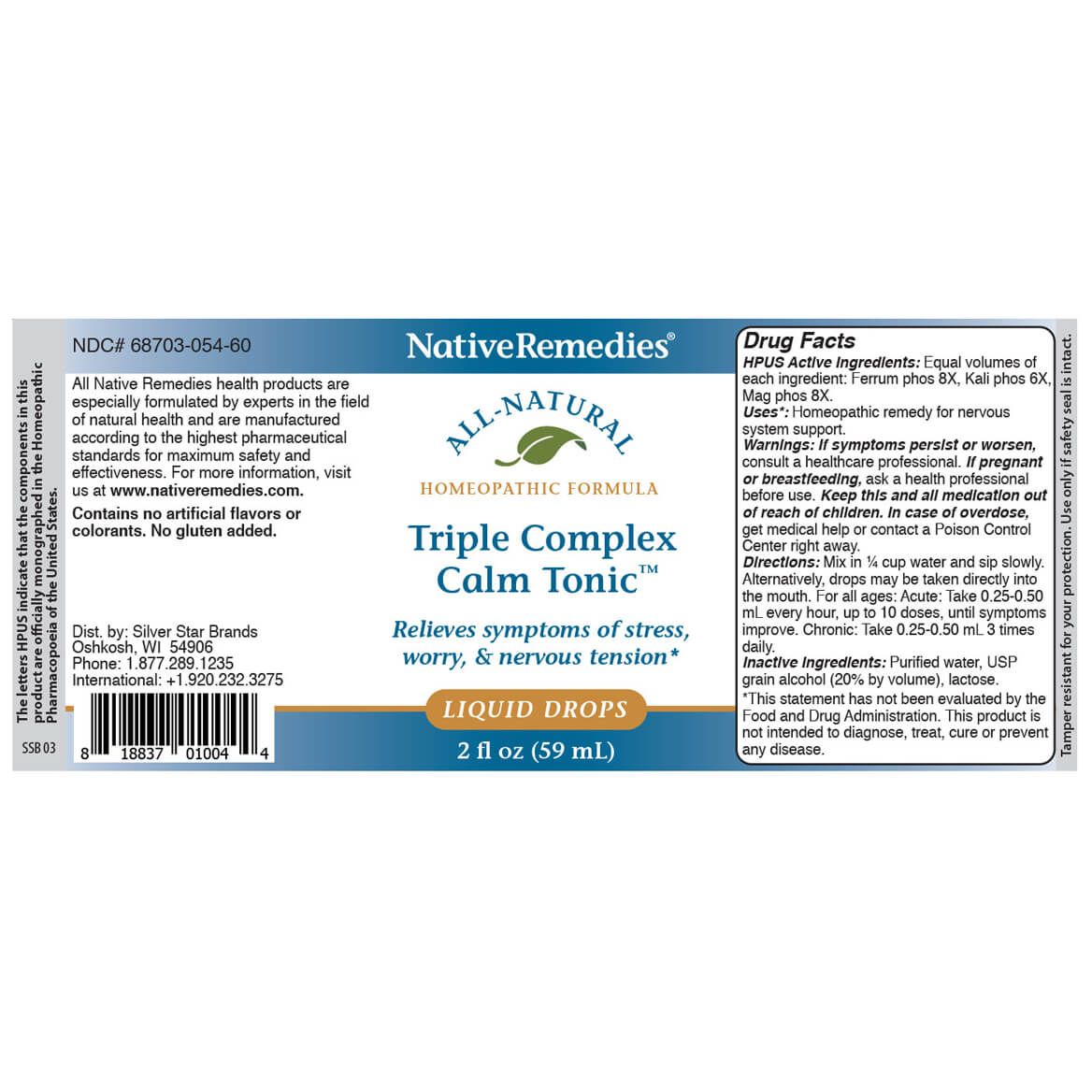 NativeRemedies® Triple Complex Calm Tonic™-351841