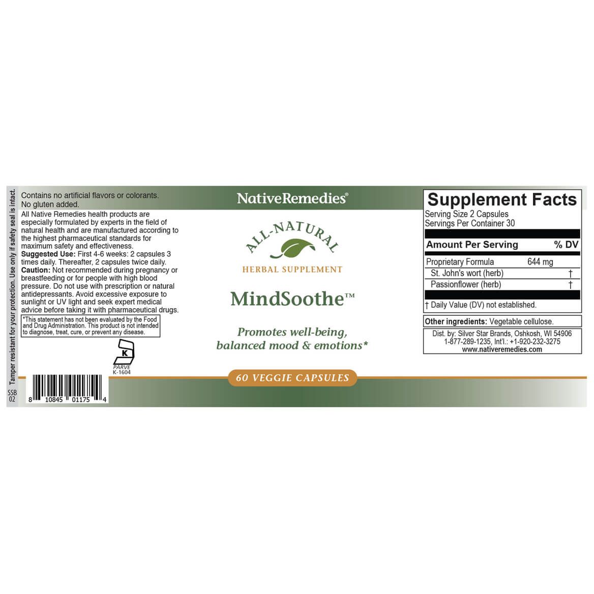 NativeRemedies® MindSoothe™ Veggie Cap-351847