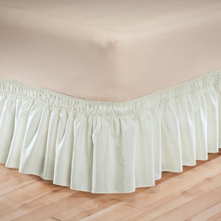 Solid Wrap Around Elastic Bed Skirt by OakRidge™-352789
