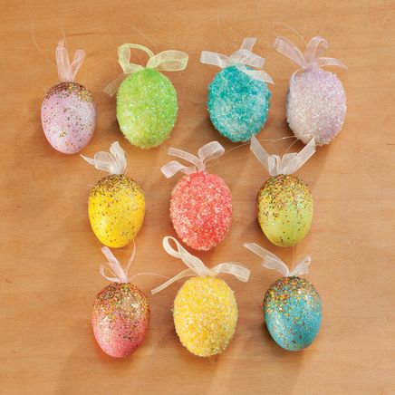 Easter Egg Ornaments, Set of 10-354105