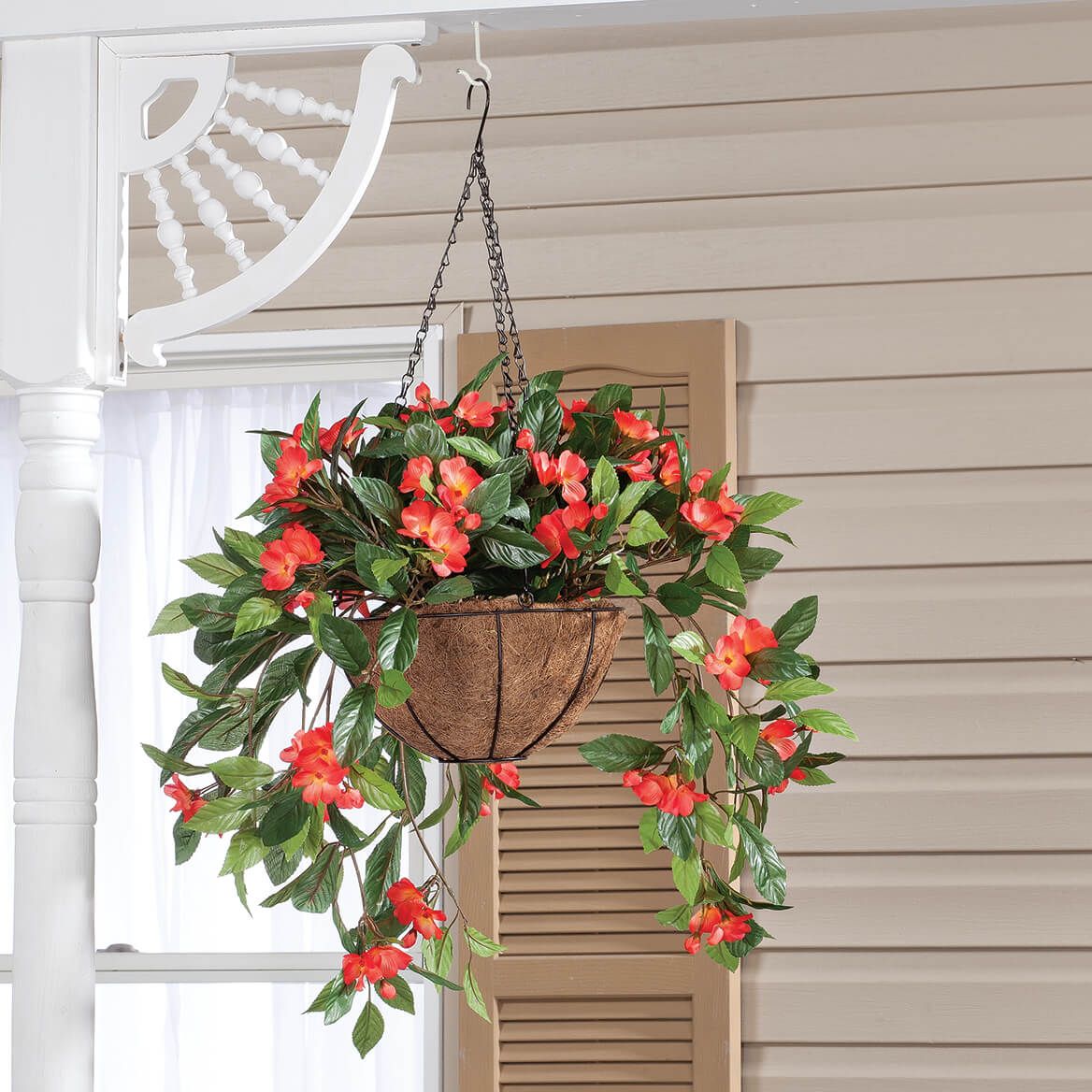 Fully Assembled Impatiens Hanging Basket by OakRidge™
