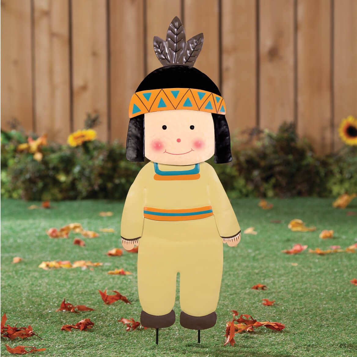 Native American Boy Lawn Stake by Fox River™ Creations-355581