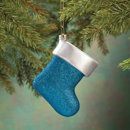 December Birthstone Glitter Stocking Ornament-356464