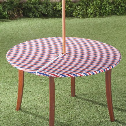 Patriotic Zippered Elasticized Umbrella Tablecover-358462