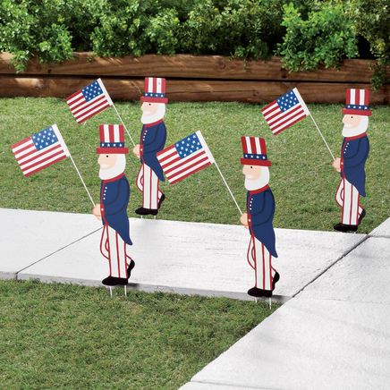 Uncle Sam Metal Yard Stakes, Set/4 by Fox River Creations™-358763