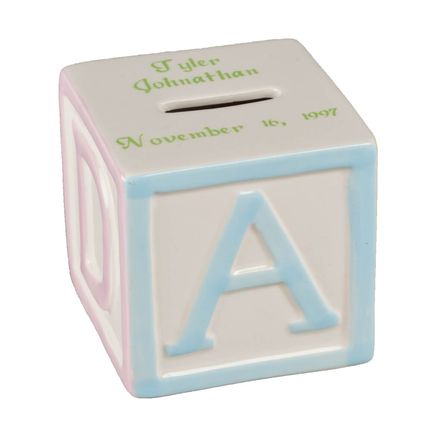 Personalized Alphabet Block Bank-361778