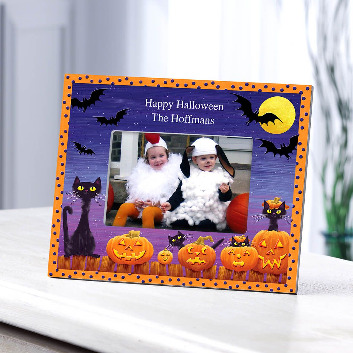 Personalized Cats, Bats and Boo Halloween Frame-361933