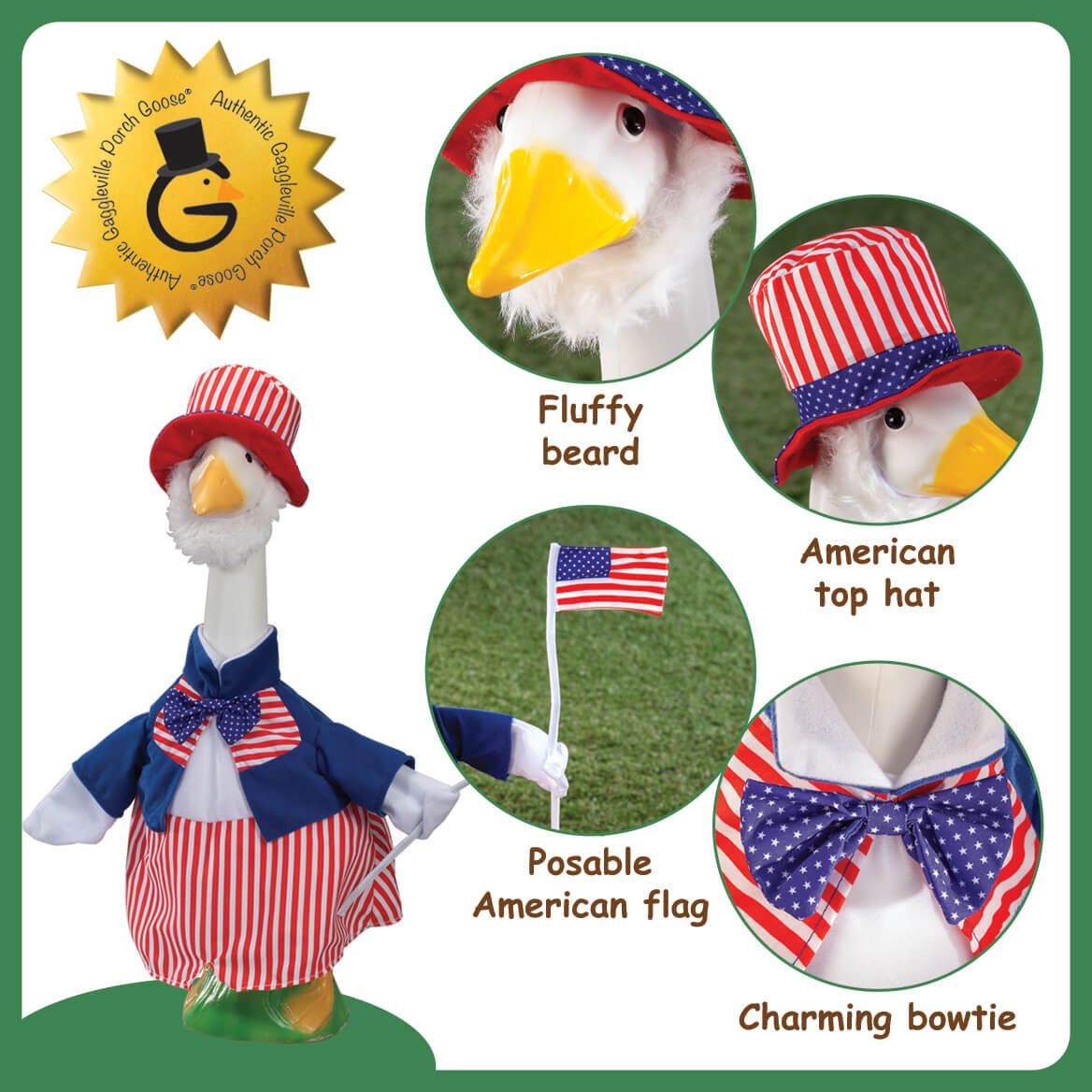 Uncle Sam Large Goose Outfit by Gaggleville®-362813