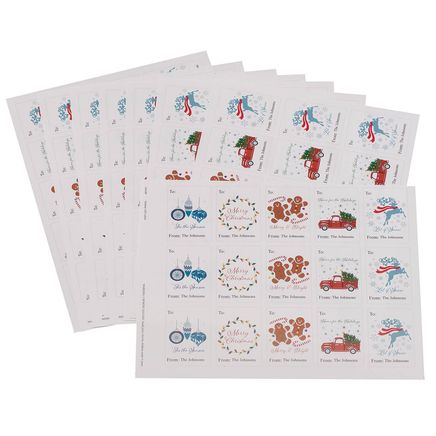 Personalized Holiday Gift Labels, Set of 120-364388