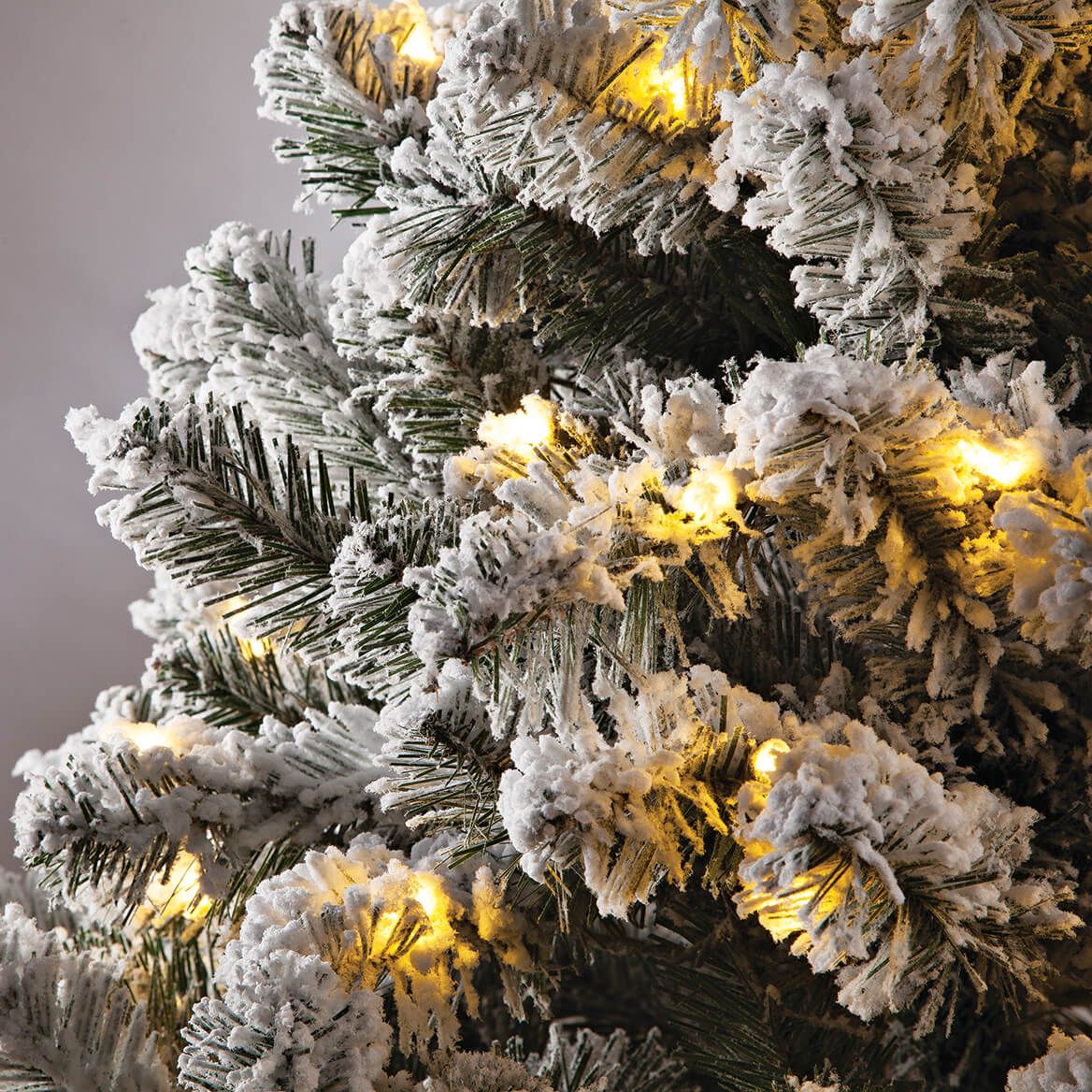 4' Color-Changing Flocked Tree Holiday Peak™     XL-364660