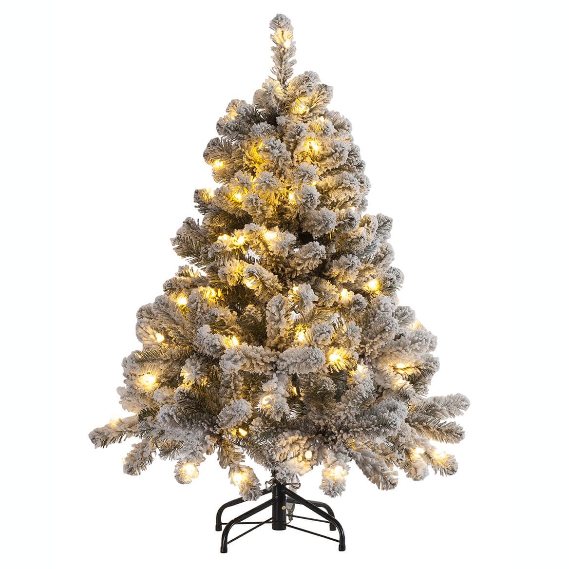 4' Color-Changing Flocked Tree Holiday Peak™     XL-364660