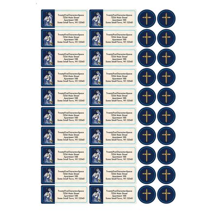 Personalized Nativity Arches Address Labels & Envelope Seal 20-364741