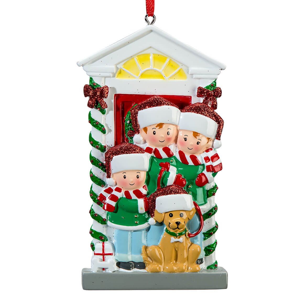 Family and Dog Ornament, Family of 3-364963