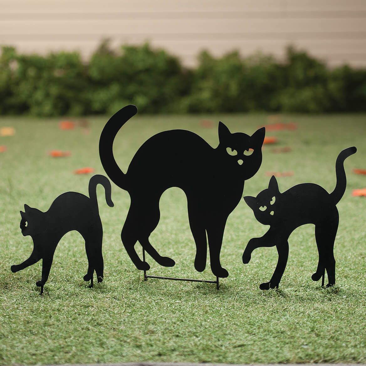 Metal Black Cat Stakes, Set of 3 by Fox River Creations™-365652