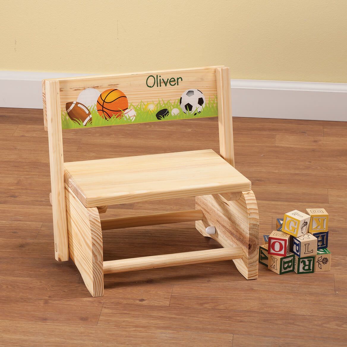 Personalized Children's Sports Step Stool-365668