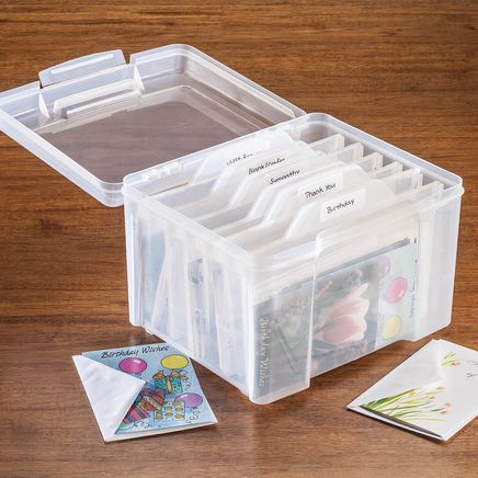 Greeting Card Organizer with Dividers-367052