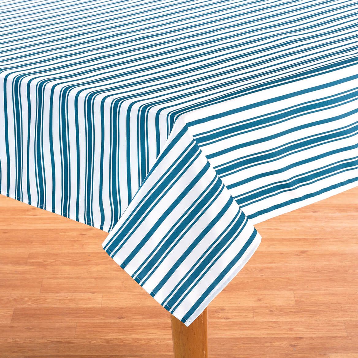 William Roberts Blue Stripe Tablecloth-367567