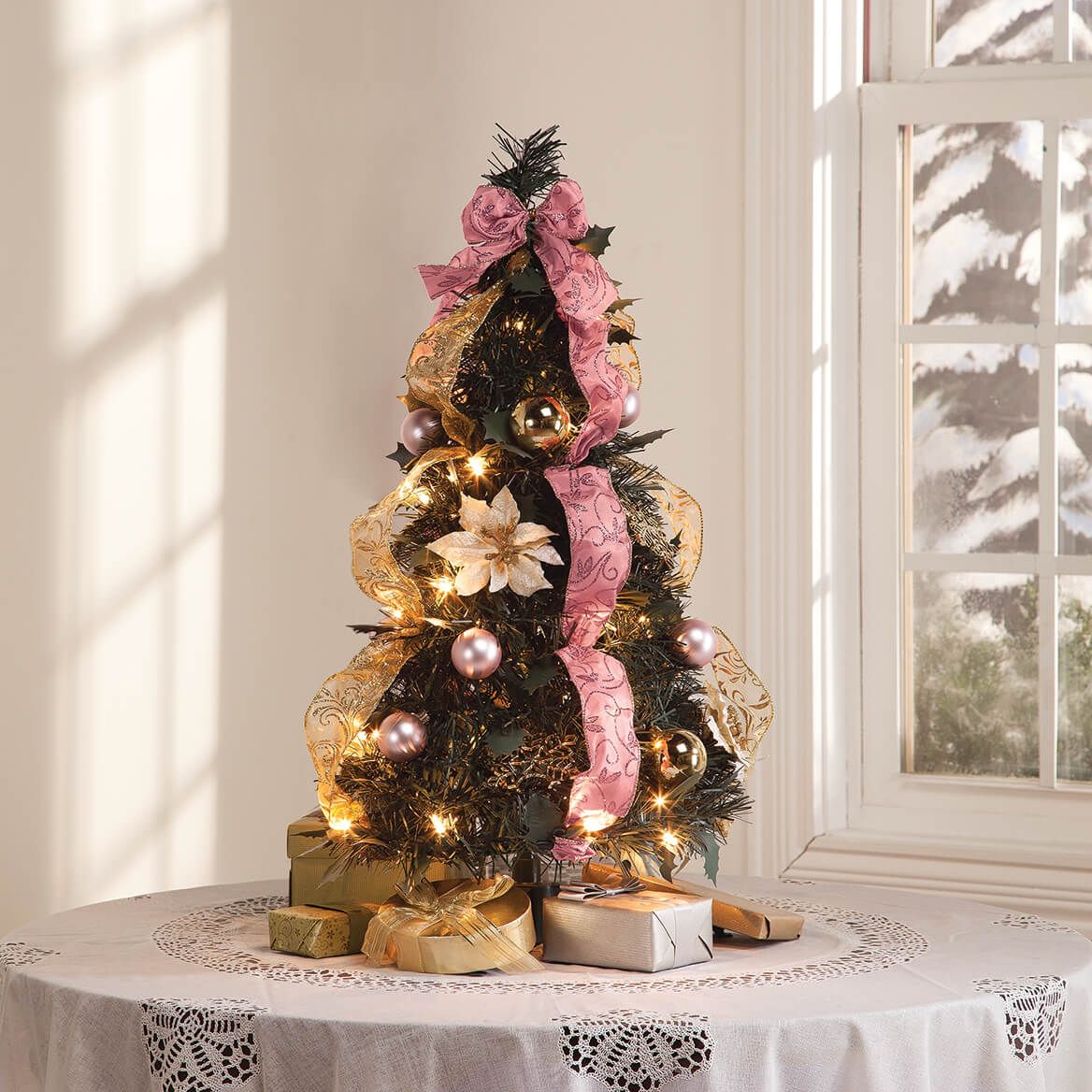 2' Victorian Style Pull-Up Tree by Holiday Peak™-367931