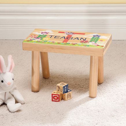 Personalized Flowers & Owls Children's Step Stool-368057