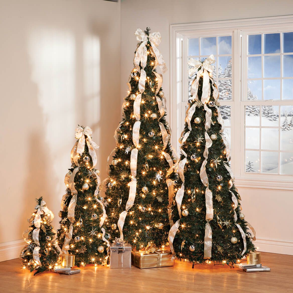 2' Silver & Gold Pull-Up Tree by Holiday Peak™-368085