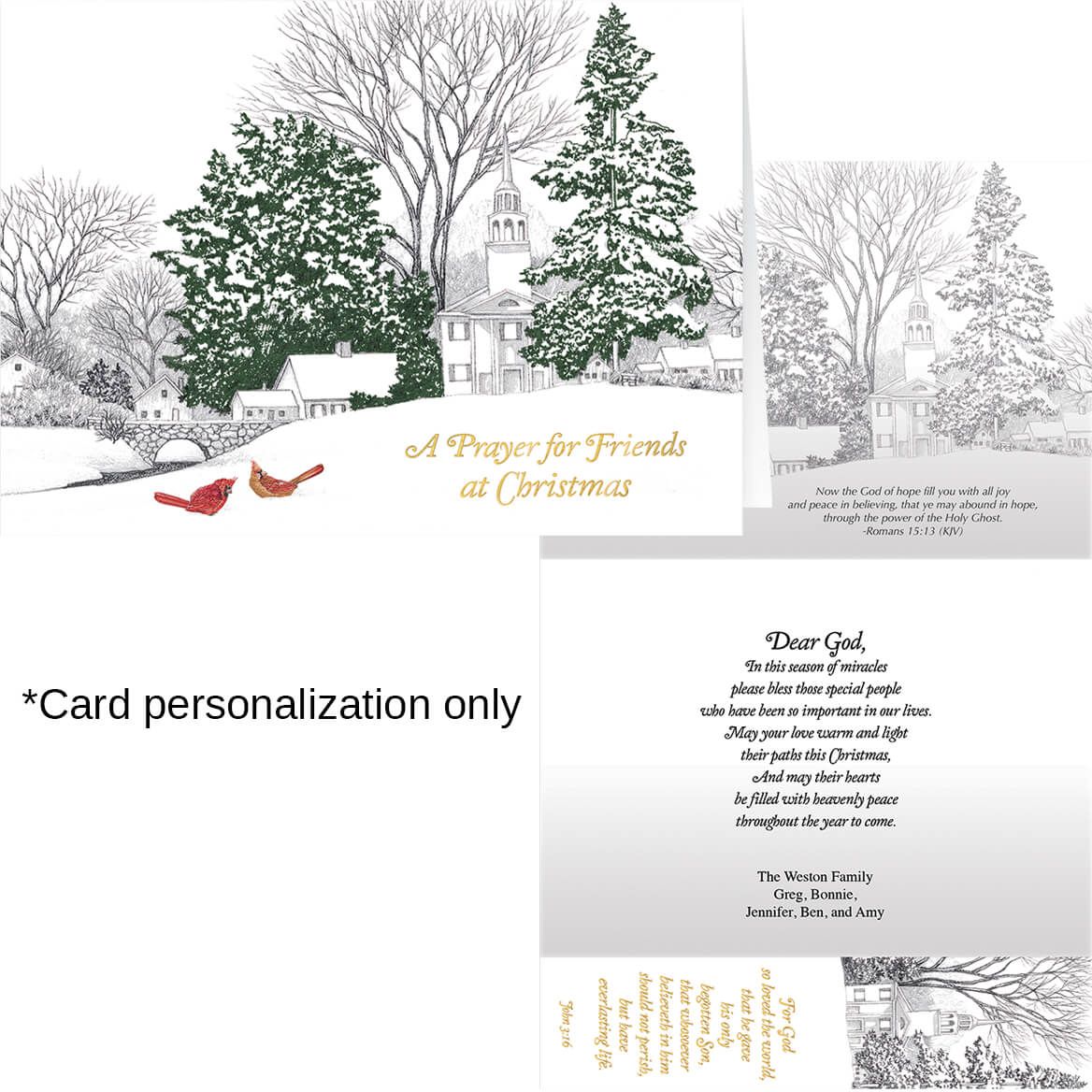 Personalized Prayer for Friends w/Bookmark Card Set/20-368255