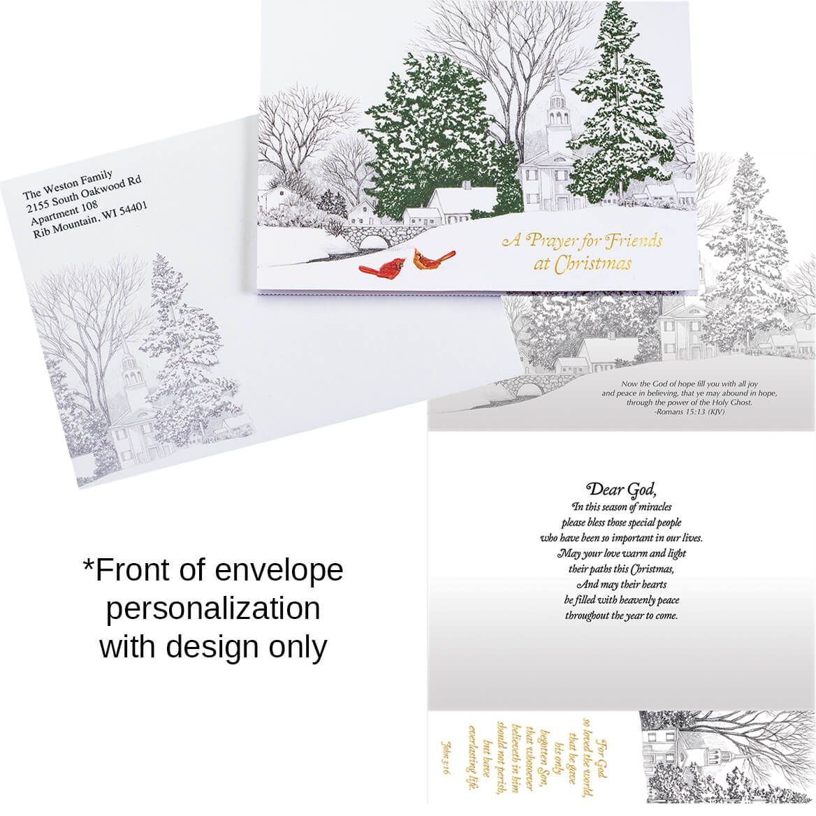 Personalized Prayer for Friends w/Bookmark Card Set/20-368255