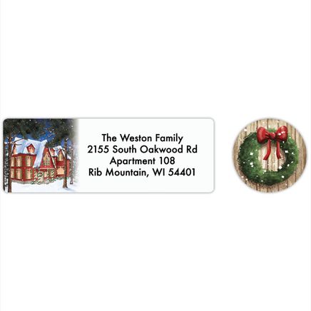 Personalized Home for the Holidays Labels & Envelope Seals 20-368277